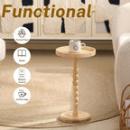 Small Side Table，Rattan Round Drink Tables - Image 4