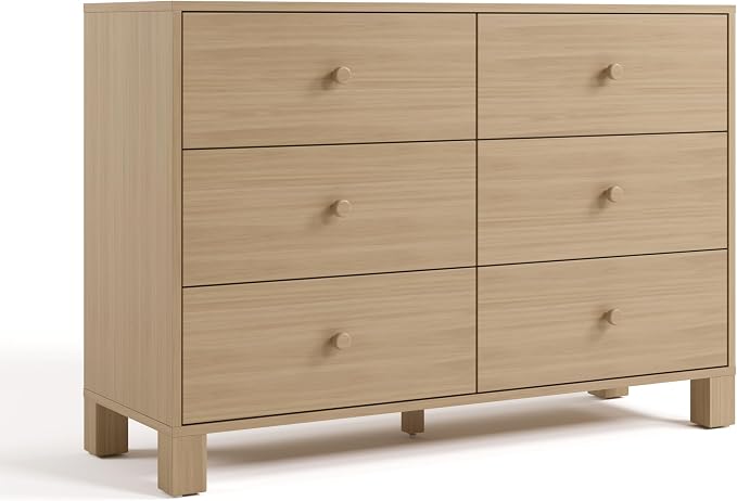 Storkcraft California 6 Drawer Double Dresser – GREENGUARD Gold Certified by Storkcraft
