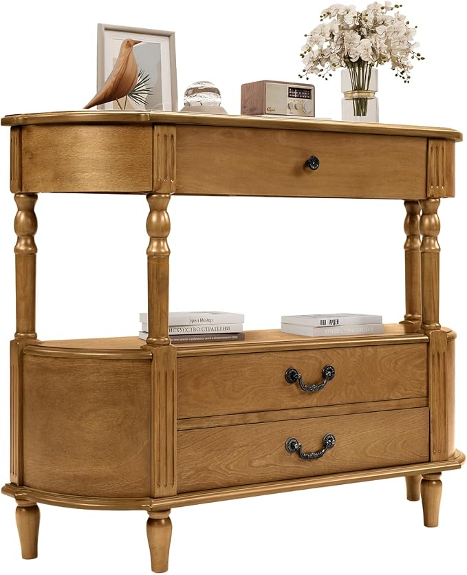 Retro Curved Console Table - Image 3