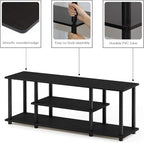 Furinno Turn-N-Tube No Tools 3D 3-Tier Entertainment TV Stand up to 50 inch TV - Image 6