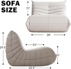 Bean Bag Chair for Adults, Oversized Fireside Chair Comfy Lazy Floor Sofa - Image 2