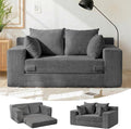 Winzon Boneless Loveseat, 3 in 1 Convertible Sofa Bed Sleeper Sofa Floor Futon by Winzoo