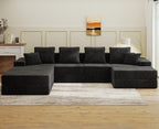 Living&Giving 128" U-Shaped Cloud Sectional Couch by LivingGiving