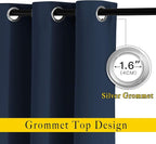 NICETOWN Room Darkening Curtains Blackout 36 inch Curtains - Image 2
