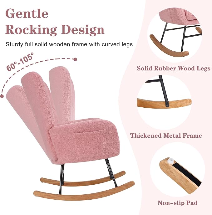 VECELO Rocking Chair Nursery - Image 6