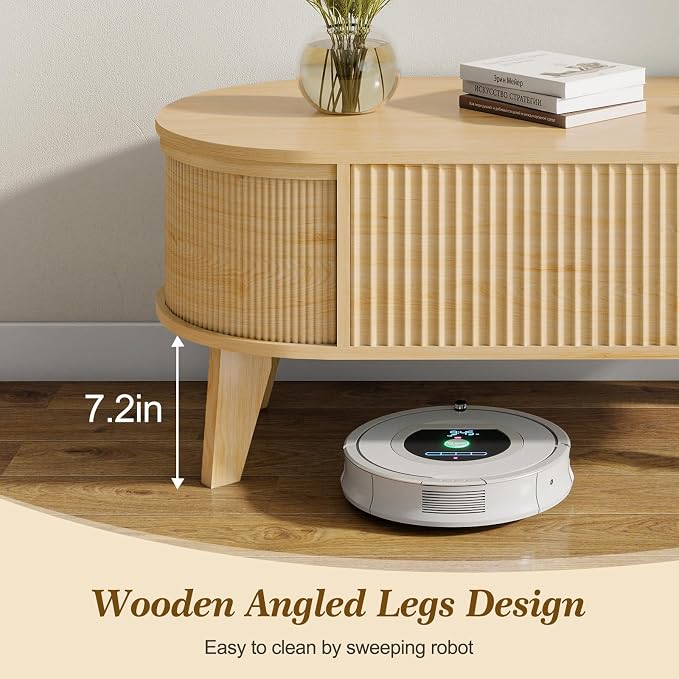 LYNCOHOME Fluted Lift Top Coffee Table - Image 4