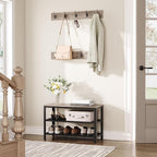 HOOBRO Hall Tree Entryway Storage Bench, Coat Rack Shoe Bench, Shoe Rack - Image 3