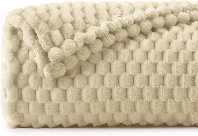 BEDELITE Almond Twin Blanket for Couch, Soft Cozy Gifts for Women, 60 * 80 | 3D by BEDELITE