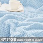 Exclusivo Mezcla Large Waffle Fleece Throw Blanket - Image 3