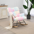 SAETSFEG Rocking Chair Nursery Teddy Upholstered Glider Rocker Rocking Accent by SAETSFEG