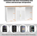 GDLF 70.1" Long Coffee Bar Cabinet - Image 6