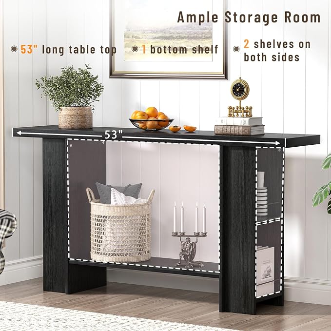 FOLUBAN Black Entryway Table - Image 6