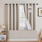 H.VERSAILTEX Linen Curtains 100% Blackout Curtains by HVERSAILTEX