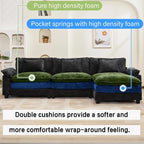 Oprisen 120" Modular Sectional Sofa, Comfy Cloud Couch Sectional Sofa - Image 3