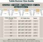 FEXIA Boho Table Runner for Christmas Thanksgiving Home Decor - Image 3