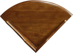 Coastal Solid Wood Corner Wedge Table - Image 6