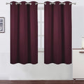 Burgundy Red Blackout Curtains 42 x 63 Inch Length/Set of 2 Curtain by Lemomo