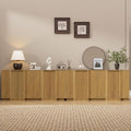 Brafab Buffet Cabinet, Wood Fluted Credenza by Brafab