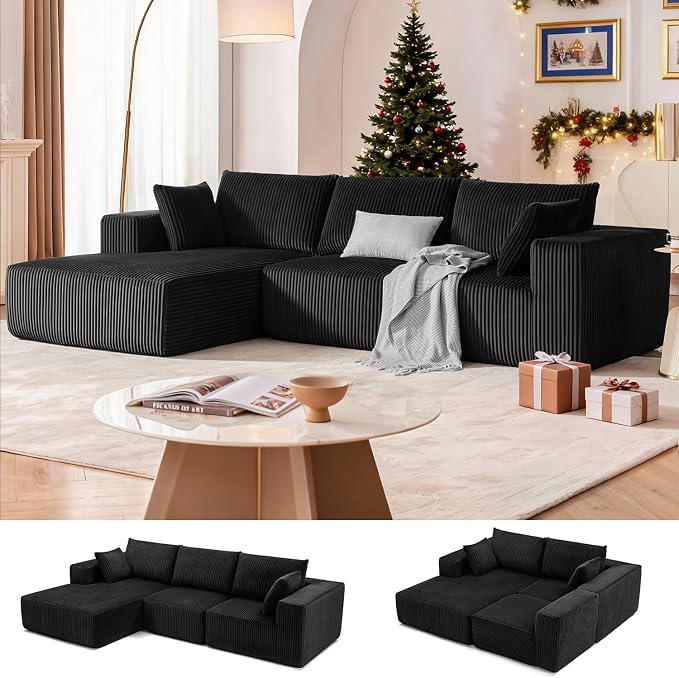 108” Modular Sectional Sofa, Cloud Sectional Couch by Weture