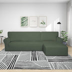 PureFit Stretch Sectional Couch Covers 2 pcs Non Slip L Shape Sofa Cover - Image 2