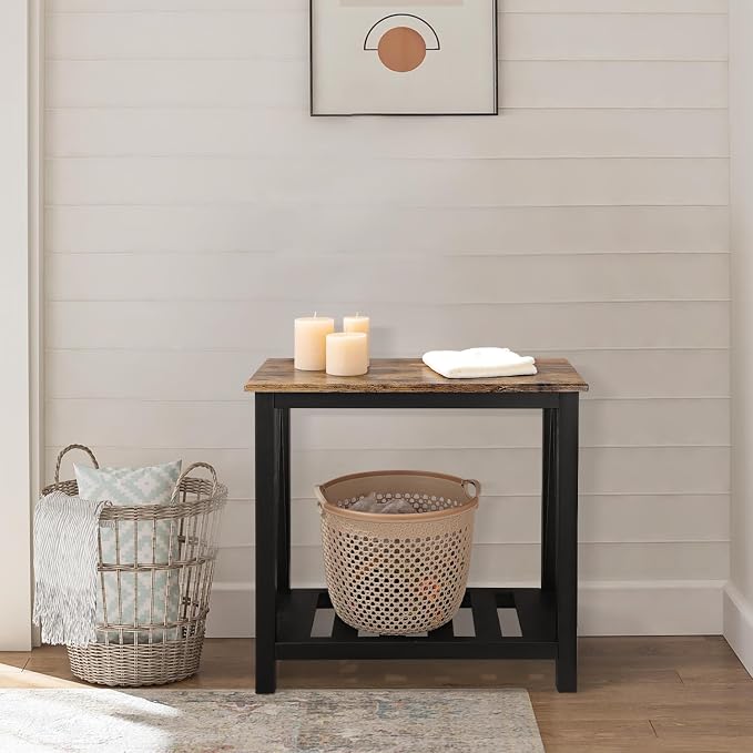 Narrow Side Table Rectangular End Tables - Image 6
