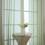 Sage Green Sheer Curtains 120 Inches Long 2 Panels Set, 59 Inch Extra Wide Soft - Image 3