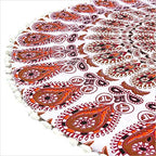 Mandala Floor Pillow Cover Meditation Cushion Seating Throw Hippie Round - Image 5
