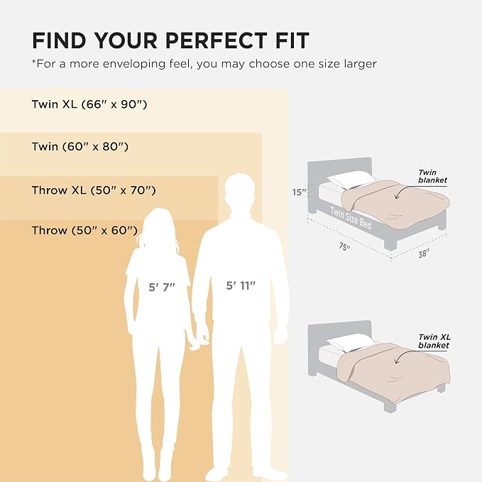 Bedsure Soft Twin Blanket for Bed College Dorm School Off White 60"x80" | - Image 6