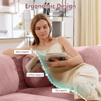Boneless Sectional Couch, No Assembly Required, 81.8” L Shaped Modular Cloud - Image 4
