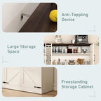 Sideboard Buffet Cabinet with Storage - Image 6
