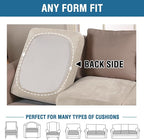 H.VERSAILTEX Velvet Stretch Couch Cushion Cover Plush Cushion Slipcover - Image 5