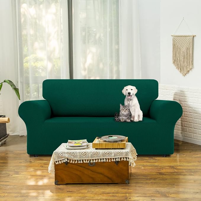 LURKA Stretch Loveseat Sofa Slipcovers 1 Piece Couch Covers - Image 2