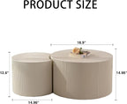 33.68'' Round Modern Coffee Table Set of 2 - Image 2