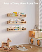 G&W Gruwald Nursery Book Shelves, Wall Bookshelf, Book Shelf - Image 6