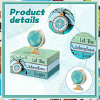 Pinkunn 4 Pcs Travel Themed Decorations Adventure Awaits Wooden Centerpieces - Image 5