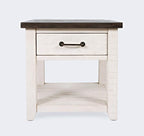 Jofran Madison County Harris End Table, Vintage White - Image 4