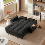 hansones 66" 3-in-1 Folding Convertible Sofa Bed, Queen Size Pullout Sofa - Image 7