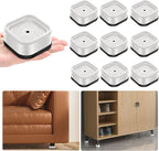 shouwuhho 9 Pack Furniture Risers Adjustable Bed Risers Heavy Duty Lifts Height - Image 8