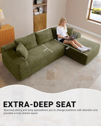 108 Inch Cloud Sectional Couch, Modern Modular Sectional Sofa - Image 5