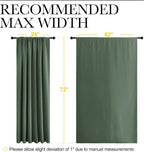 NICETOWN 2 Panels Blackout Curtains, Rod Pocket Window Curtains Room Darkning - Image 5