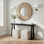 Plank+Beam Solid Wood Console Table, 56 Inch, Sofa Table, Narrow Entryway Table by PlankBeam