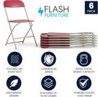 Flash Furniture Hercules Series Plastic Folding Chair - Image 3