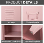 MIOCASA Metal Storage Cabinet, 3 Door TV Stand, Metal TV Cabinet - Image 7