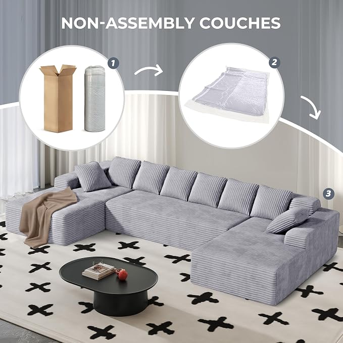 131'' U Shaped Sectional Couches - Image 5