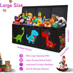 Mabahoo Extra Large Toy Box, Collapsible Toy Storage Organizer - Image 8