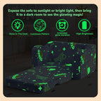 MeMoreCool Glowing Rocket Kids Chair, Glow-in-the-Dark Space Kids Couch - Image 4