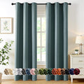 MIULEE Blackout Curtains for Bedroom 2 Panels 40 x 72 Inch Long Dusty Blue | by MIULEE