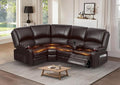 Yolsali Manual Reclining Sectional Sofa Set, 4 Seats Soft Leather Recliner by SavortheHappyMoments