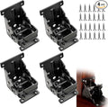 4 Pack Folding Brackets 0°-90°-180°, Heavy-Duty Self-Lock Hinge by LDZJHTYY