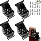 4 Pack Folding Brackets 0°-90°-180°, Heavy-Duty Self-Lock Hinge by LDZJHTYY